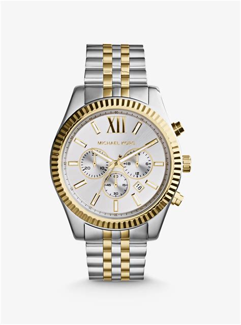 michael kors watch silver and gold